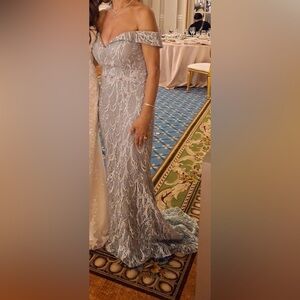Rina diMontella Beaded Maxi Dress
